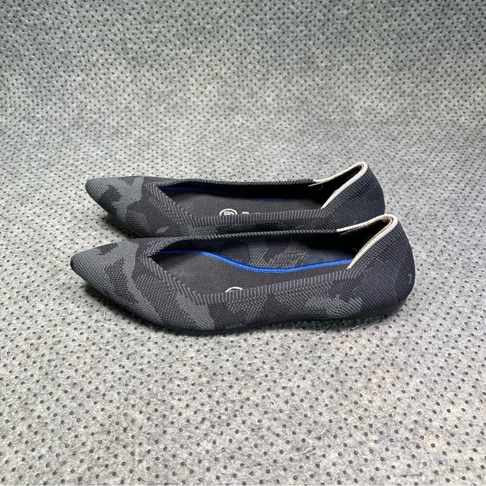 Rothy’s Grey Camo The Point Shoes Size 6 Women’s
